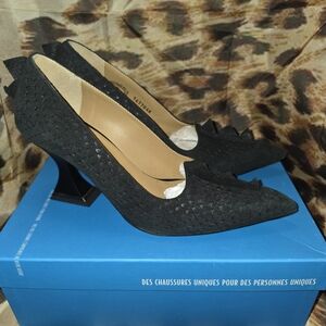 John Fluevog Esoteric Temptations POLLY Dinosaur Scale Tectured Heels